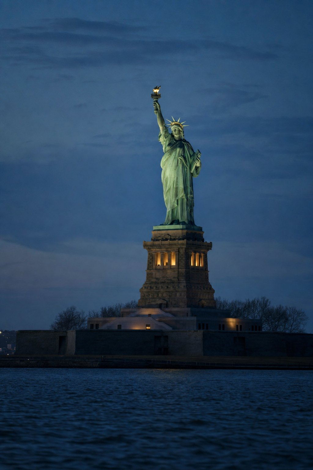 Statue of Liberty at blue hour